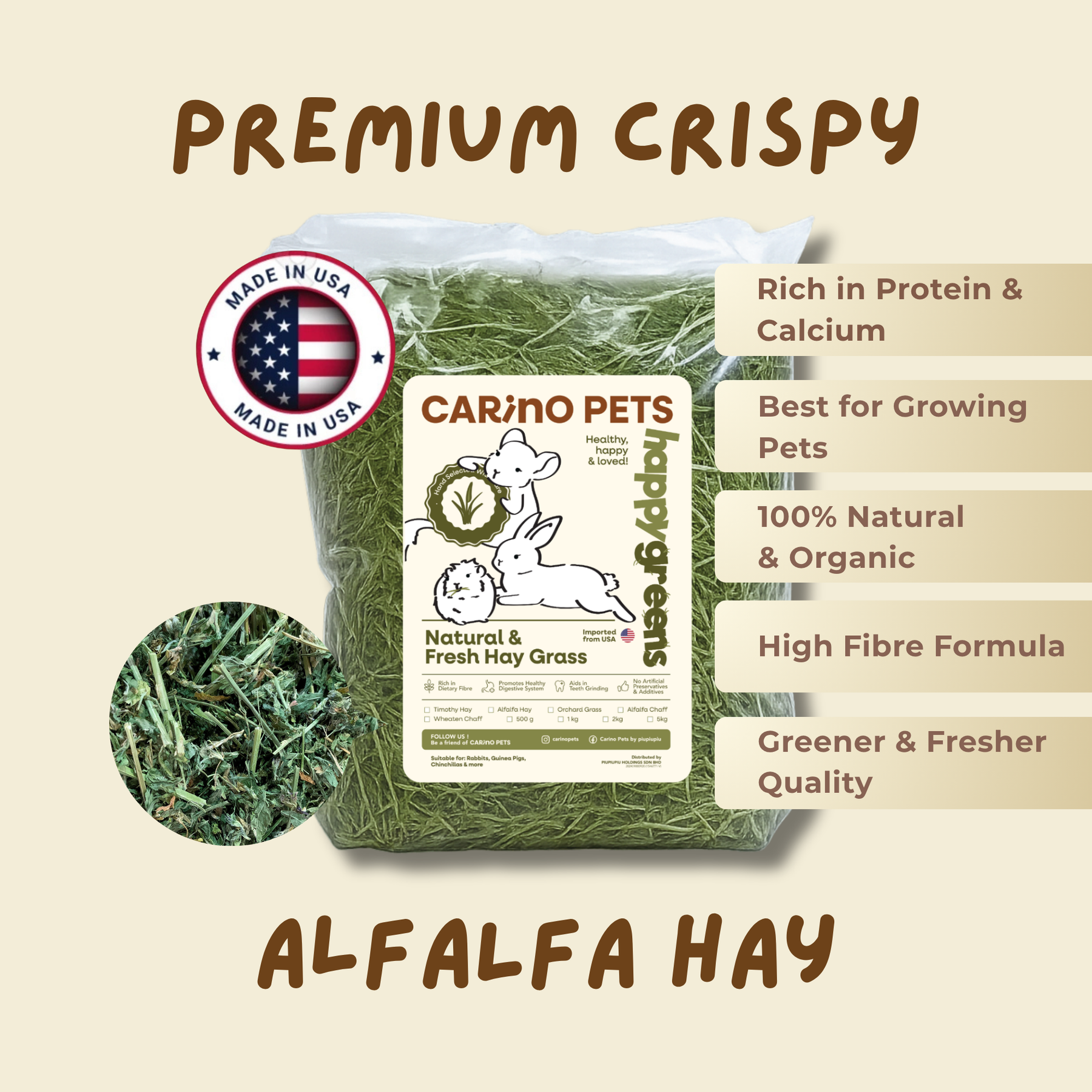 [PREMIUM] CRISPY ALFALFA HAY