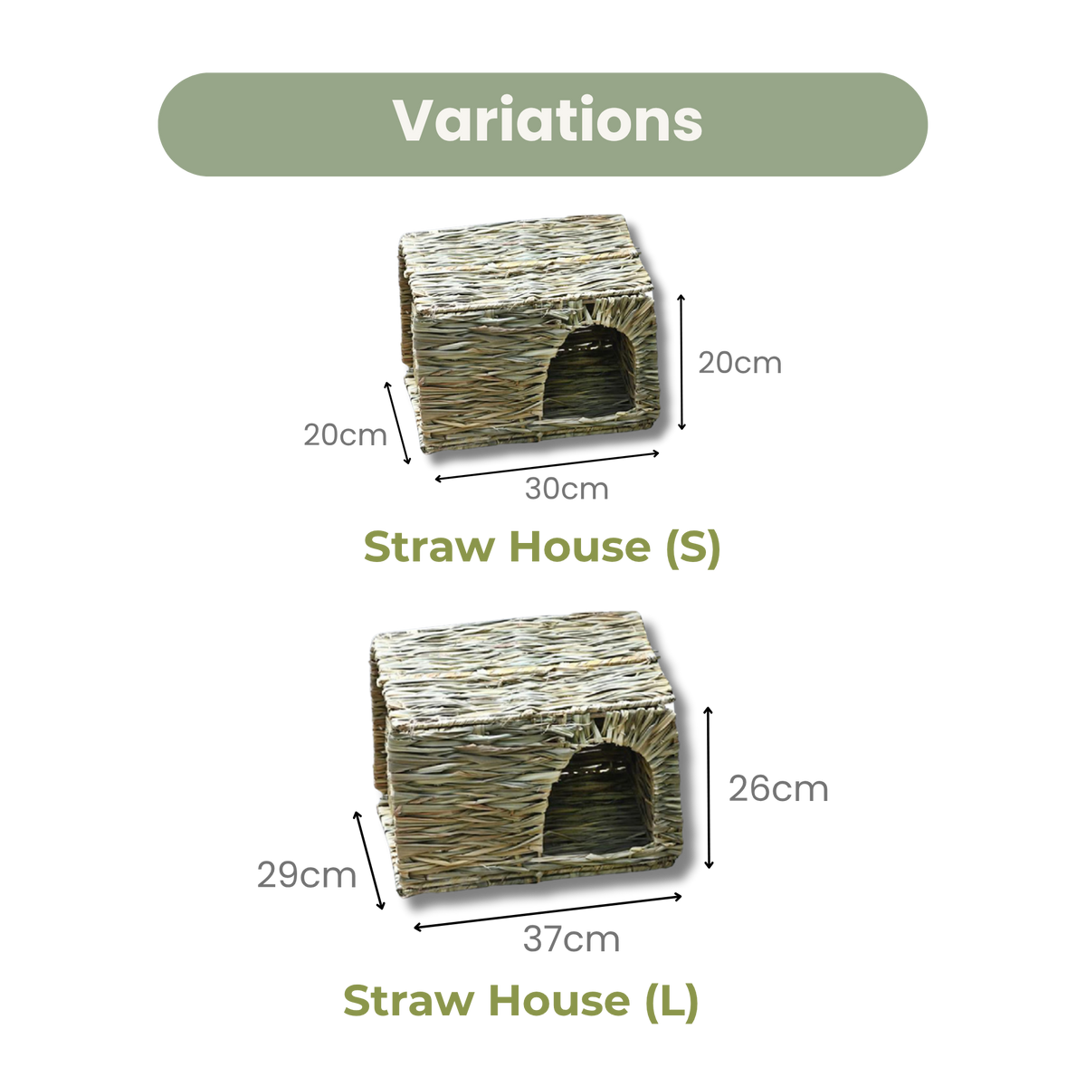 SMALL ANIMAL STRAW HUT