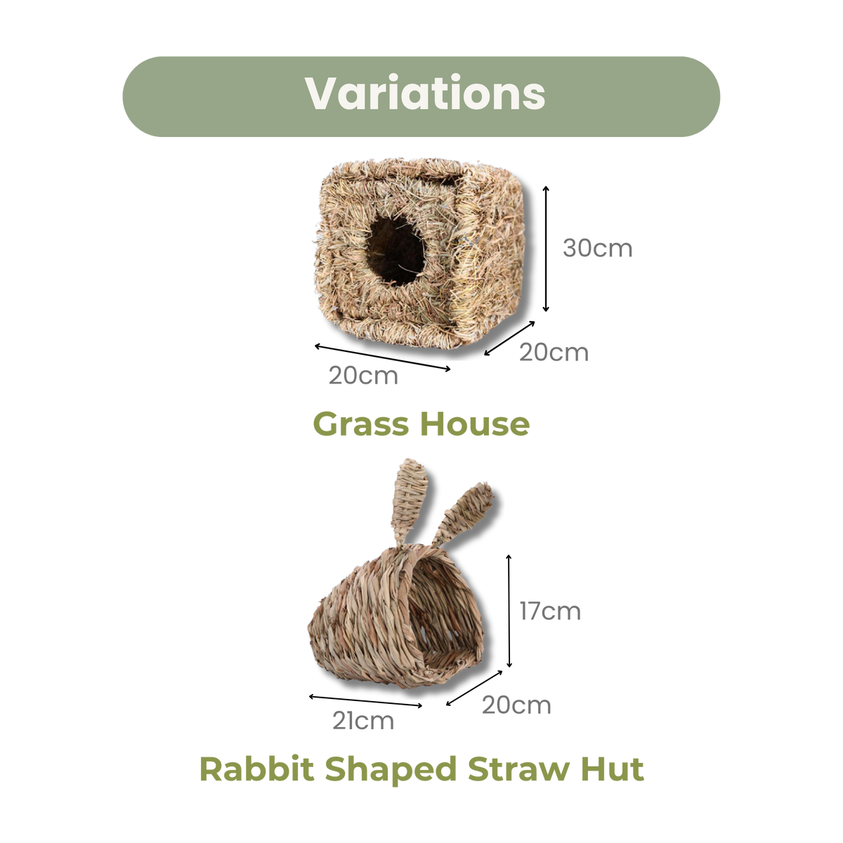 SMALL ANIMAL STRAW HUT