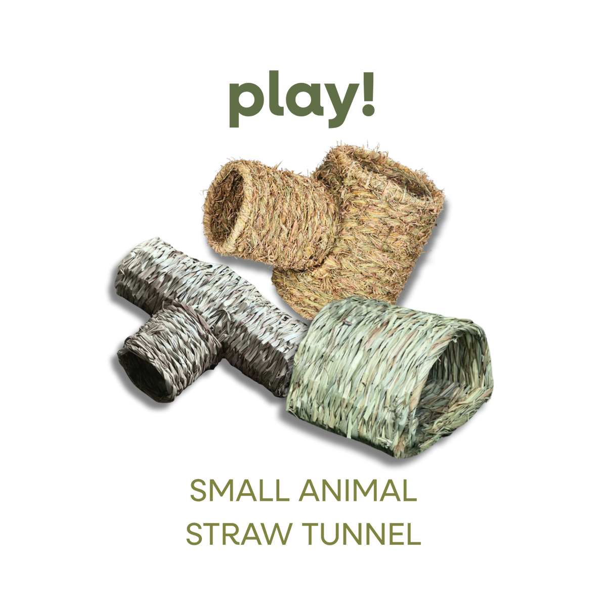 SMALL ANIMAL STRAW TUNNEL