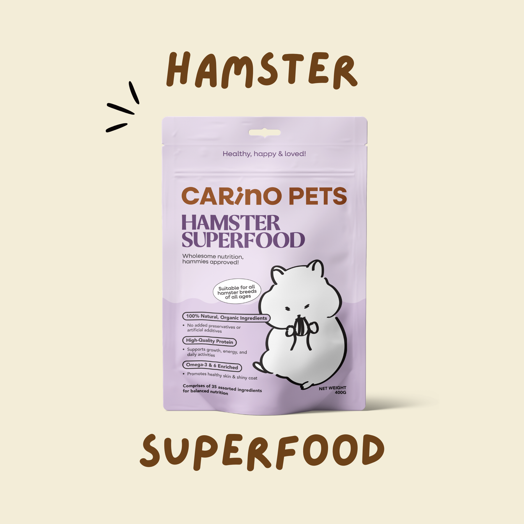 PREMIUM HAMSTER SUPERFOOD 400G