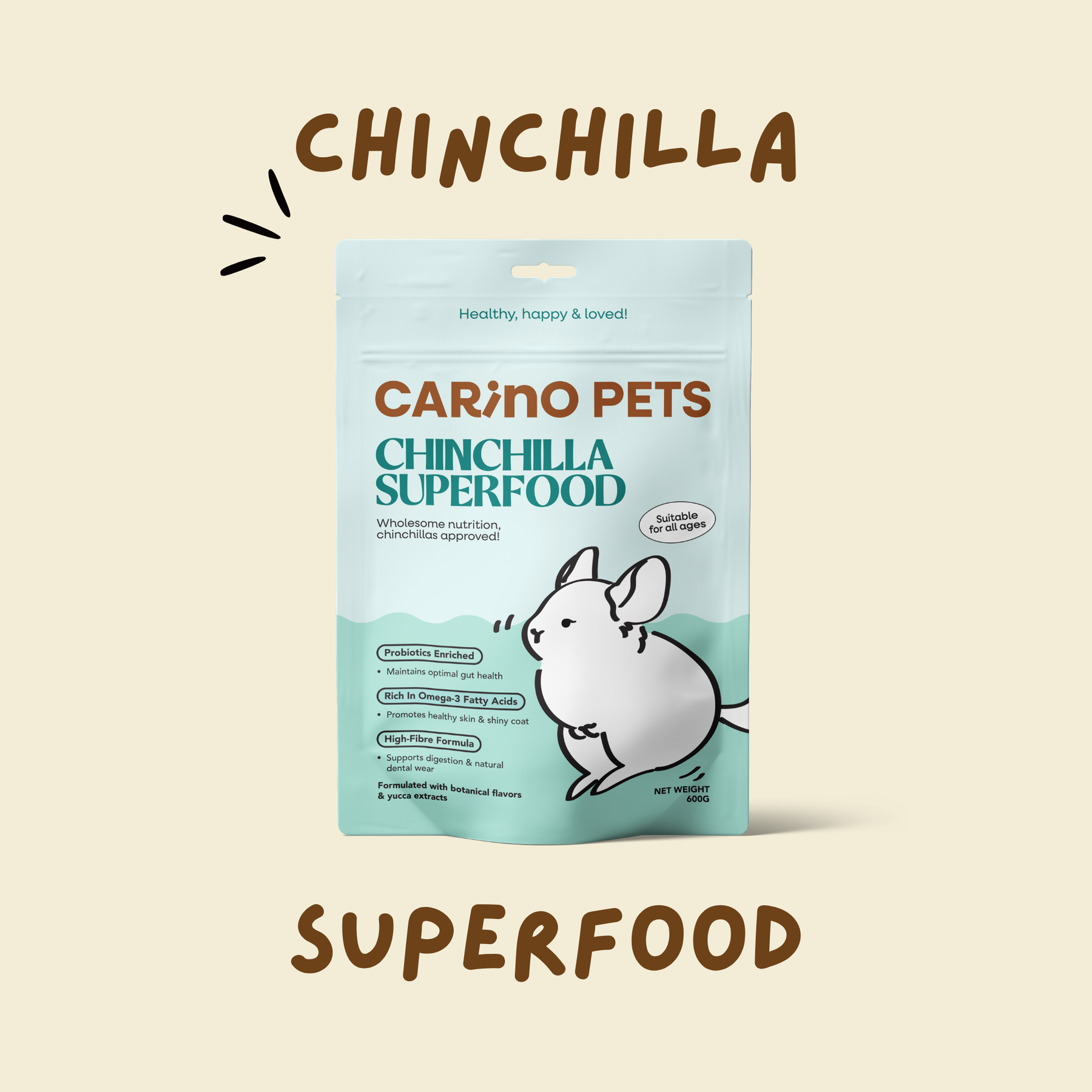 PREMIUM CHINCHILLA SUPERFOOD 600G