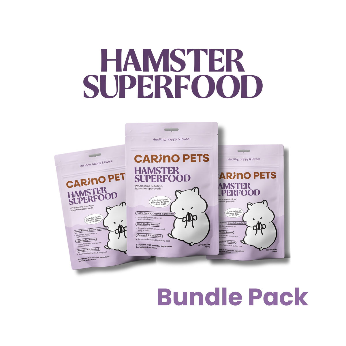 HAMSTER SUPERFOOD PREMIUM COMPLETE DIET FEED 400G