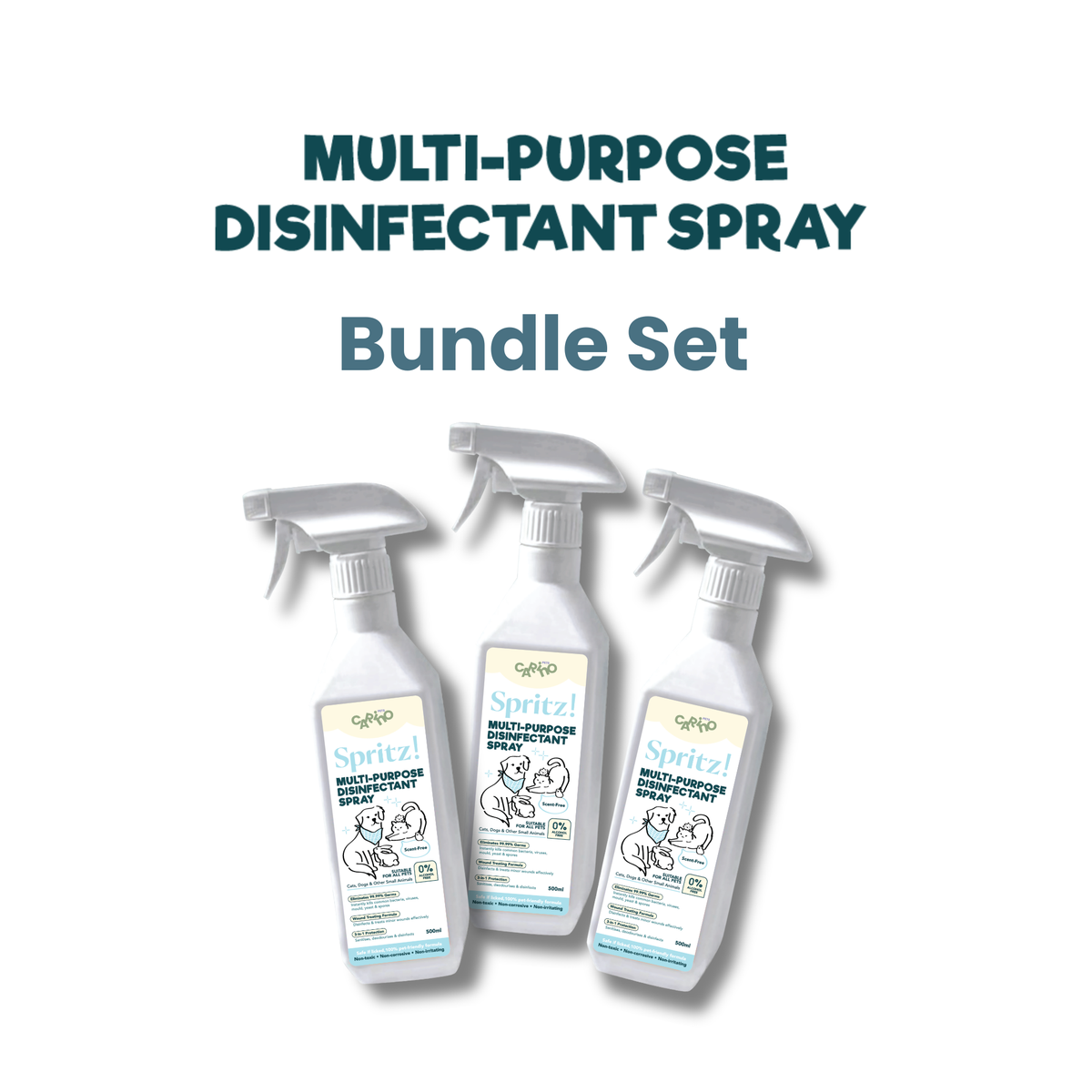 SPRITZ! MULTI-PURPOSE PET DISINFECTANT SPRAY 500ml
